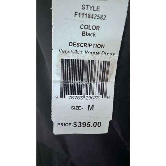 PINK TARTAN VERSAILLES VOGUE BLACK DRESS WOMENS SIZE M NEW ($395) - Picture 8 of 14